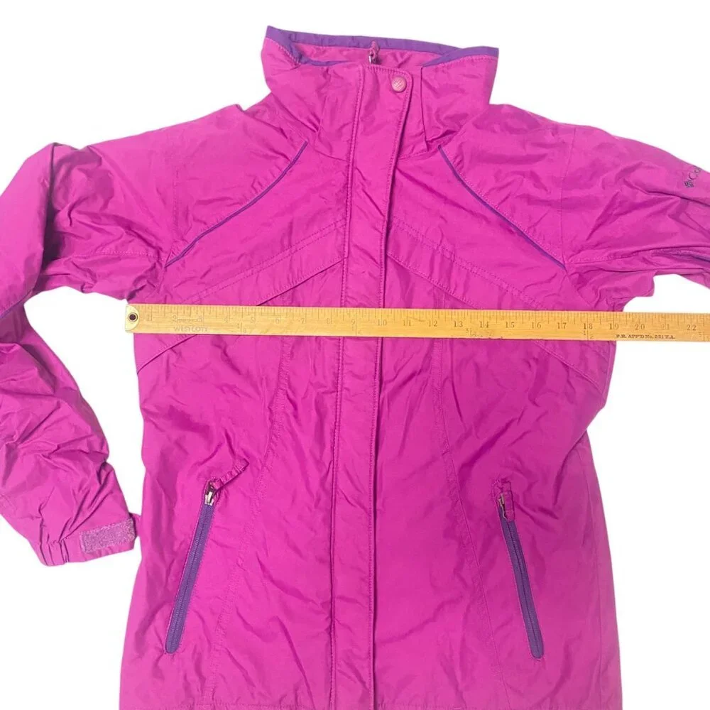 Columbia Bugaboo Raspberry Pink Kids 14‎ - 16 Jacket Outgrown Grow System VGUC